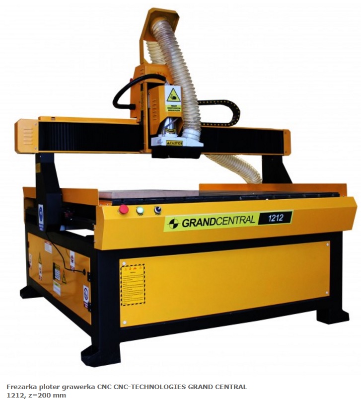 FREZARKA PLOTER GRAWERKA CNC GRAND CENTRAL 1212, z=200mm