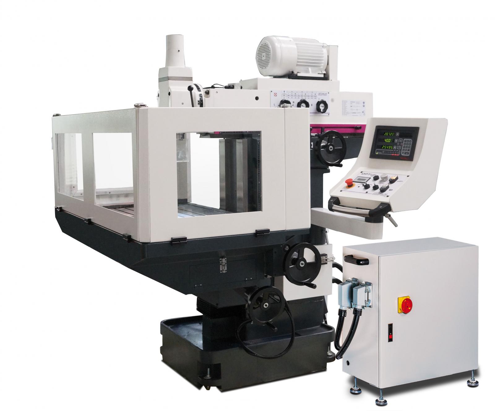 Optimum MZ 2 - Frezarka narzędziowa z cyfrowym 3-osiowym wskaźnikiem pozycji DPA700 