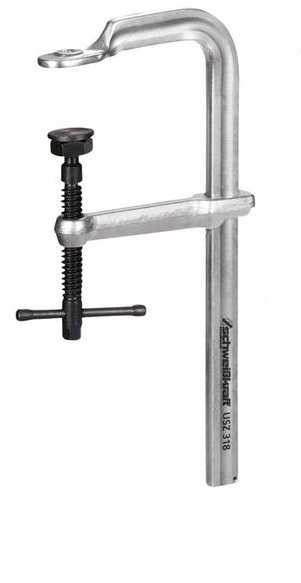 Ścisk śrubowy ślusarski stalowy USZ 318 Schweisskraft