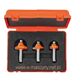 838.001.11 Zestaw 3 frezów zaokrąglających HW