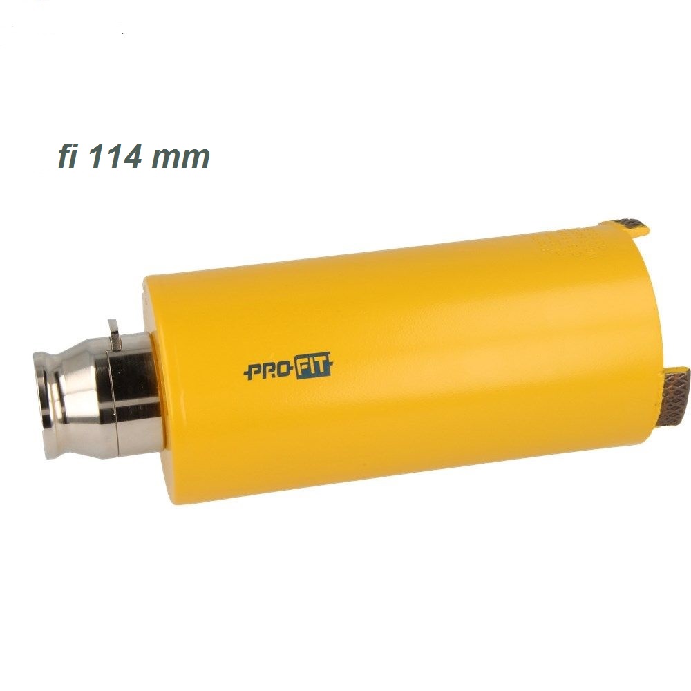 Otwornica z diamentowym segmentem Concrete Light Dry Long Ø 114 mm Profit do cegieł i betonu 09231114