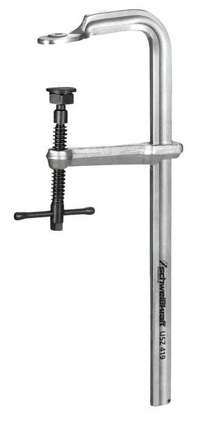 Ścisk śrubowy ślusarski stalowy USZ 419 Schweisskraft