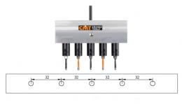 CMT333-325 Głowica wiercaca z 5-cioma wrzecionami z rozstawem 32